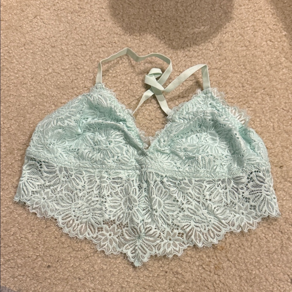 Aerie Lace Bralette in Soft Mint